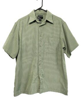 Marc Edwards Men's Green Short Sleeve Shirt Size Large